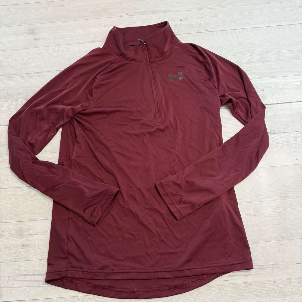 Under‎ armour burgundy red kids pullover youth large